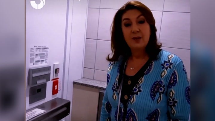 <p>Jane McDonald shows off luxurious underground toilets in Japan with ‘noise cover-up’.</p>