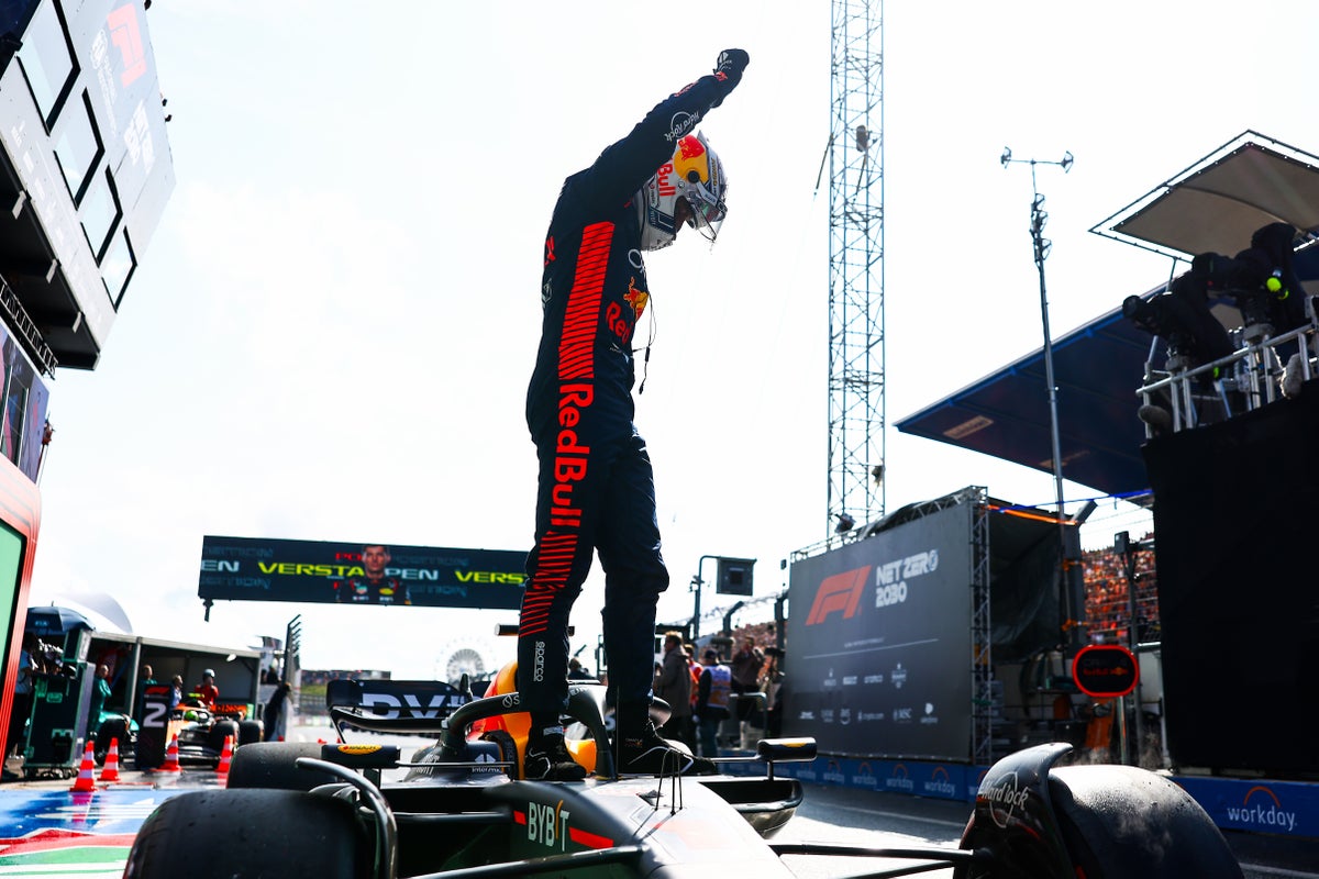 Max Verstappen claims pole position at home Dutch GP as Lewis Hamilton falters