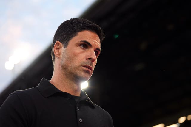 Mikel Arteta was disappointed to concede early again (John Walton/PA)