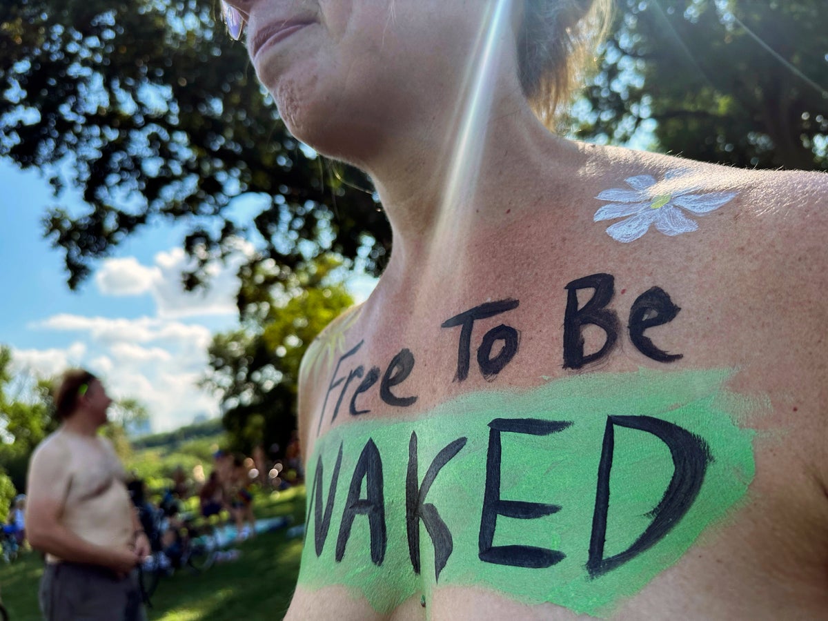 Riders in various states of undress cruise Philadelphia streets in 14th naked bike ride