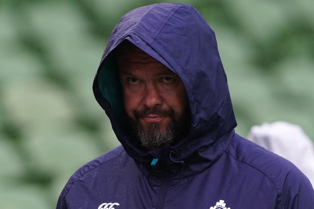 Andy Farrell faces a nervous wait on Cian Healy’s fitness (Brian Lawless/PA)