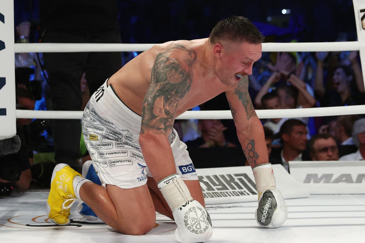 Oleksandr Usyk vs Daniel Dubois LIVE: Results tonight after controversial low blow and knockout