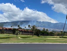 Hawaii authorities evacuate area of Lahaina due to brush fire near site of deadly blaze