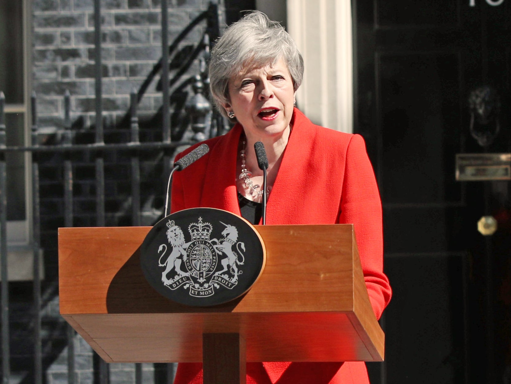 Ms May announced her resignation in May 2019