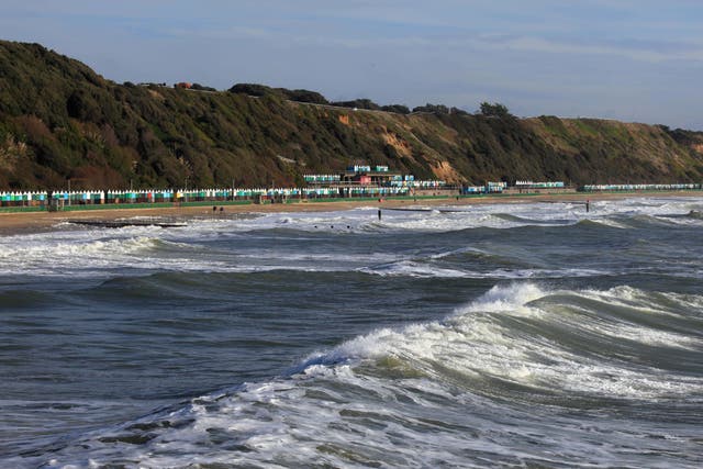 <p>The remains were found at Boscombe cliffs in Bournemouth (Alamy/PA)</p>