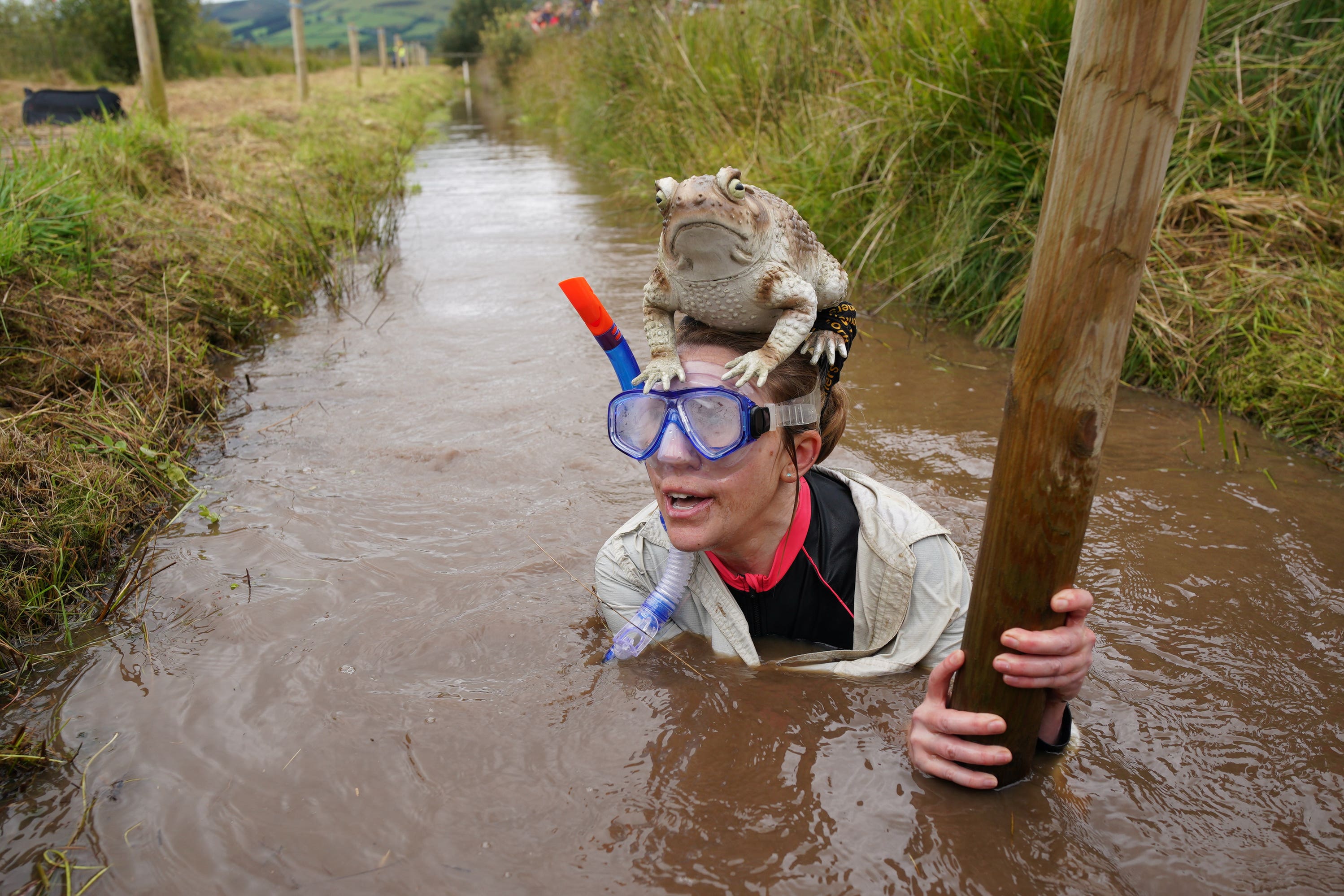 The Rude Health World Bog Snorkelling Championships is taking place on Sunday (Ben Birchall/PA)