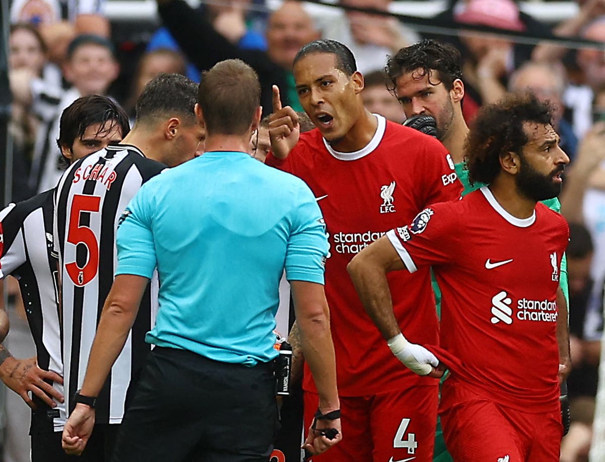 Newcastle vs Liverpool LIVE: Premier League latest goal updates as Gordon scores before Van Dijk sent off