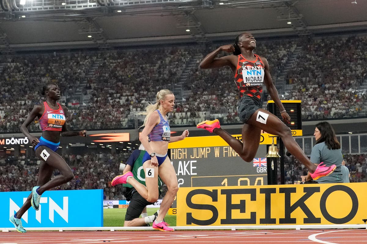 Keely Hodgkinson has to settle for another silver medal as Mary Moraa wins 800m