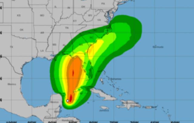 <p>Tropical Storm Idalia is tracking towards Florida </p>