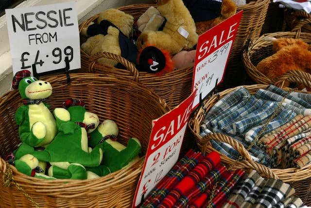 Nessie toys for sale (David Cheskin/PA)
