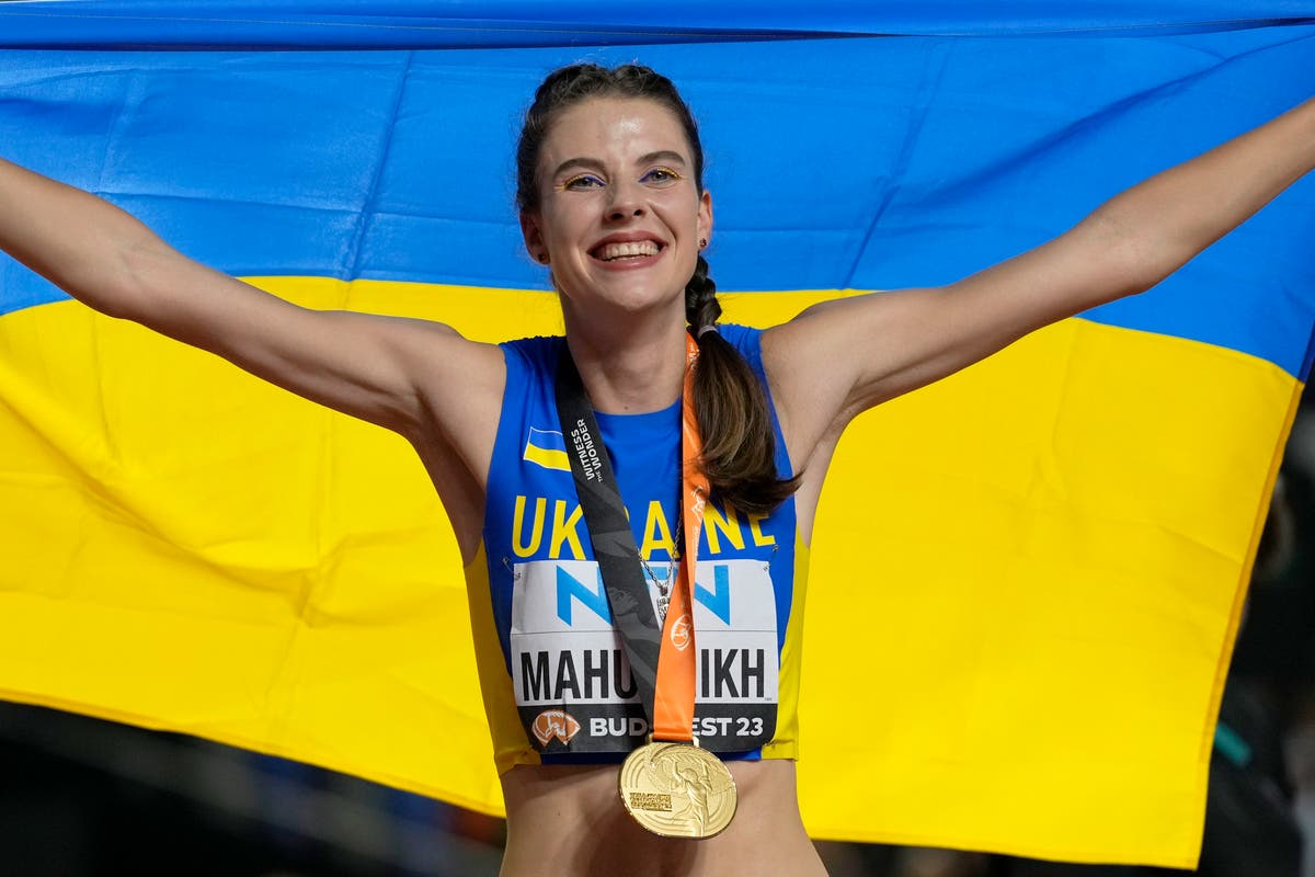 World Athletics Championships Ukrainian high jumper Mahuchikh takes