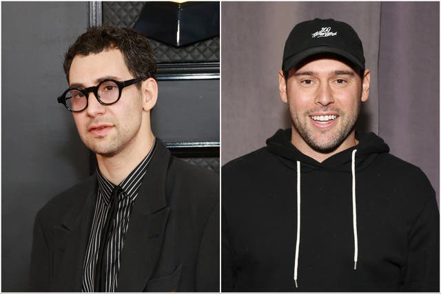 <p>Jack Antonoff and Scooter Braun</p>