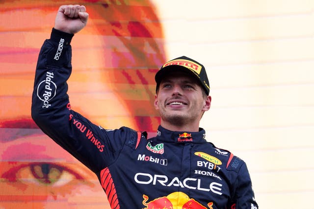 Max Verstappen won his ninth straight race at Sunday’s Dutch Grand Prix (Tim Goode/PA)
