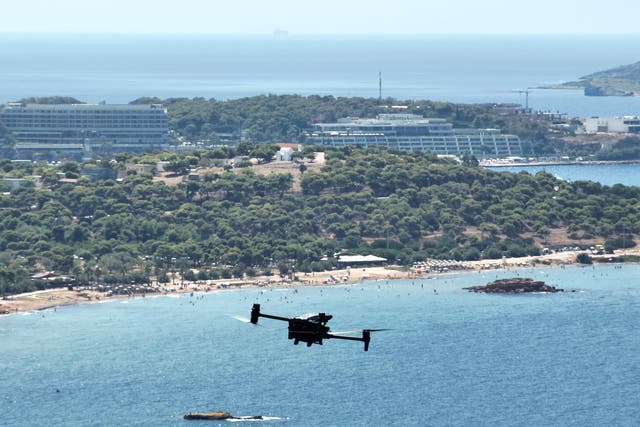 Greece Wildfire Drones