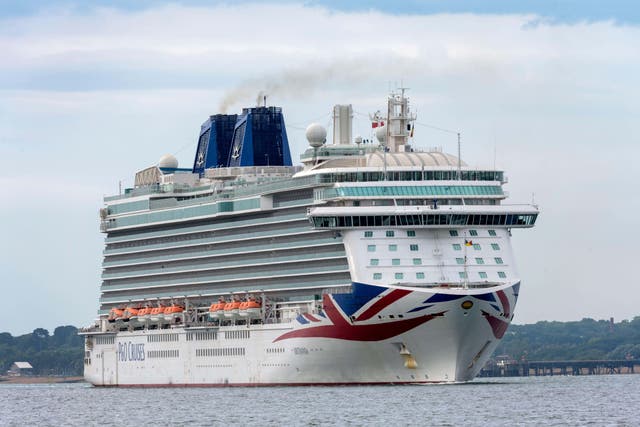 Some passengers must leave the MV Britannia and fly home after the collision (Alamy/PA)