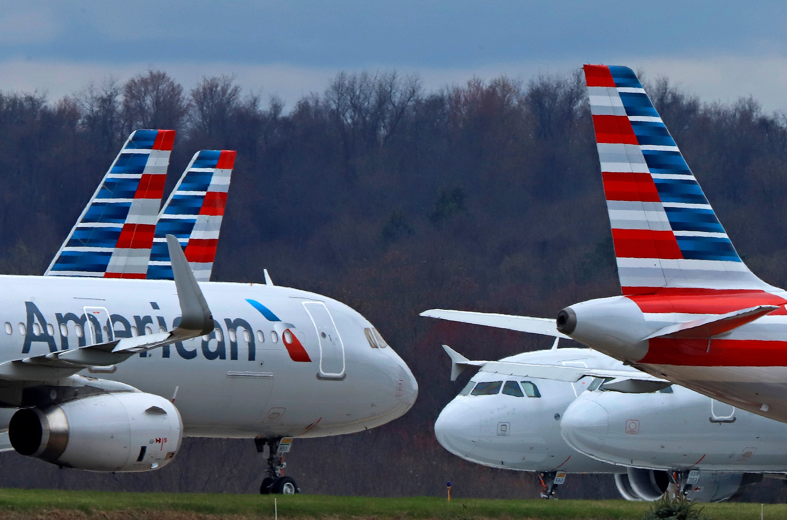 <p>American Airlines planes </p>