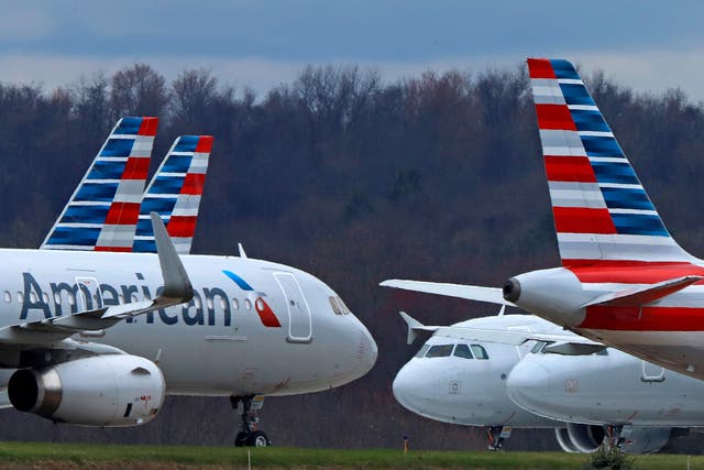 <p>American Airlines planes </p>