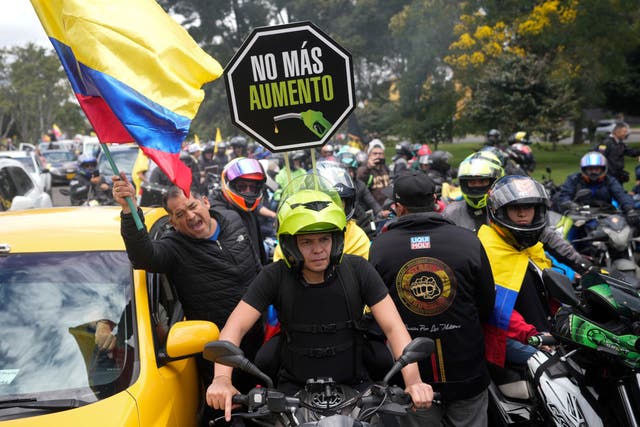 COLOMBIA-COMBUSTIBLE PROTESTAS