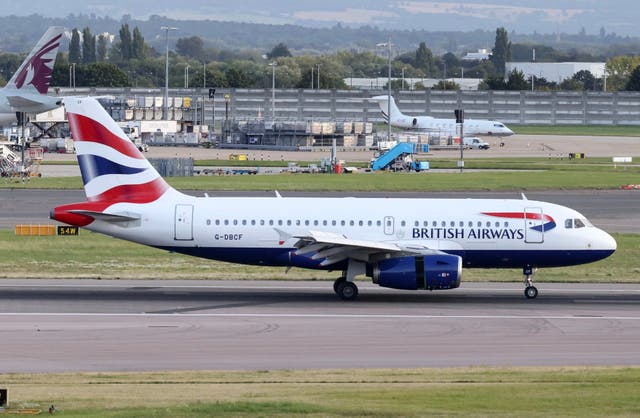 <p>British Airways’ cabin baggage is 57 per cent larger than Ryanair’s allowance</p>