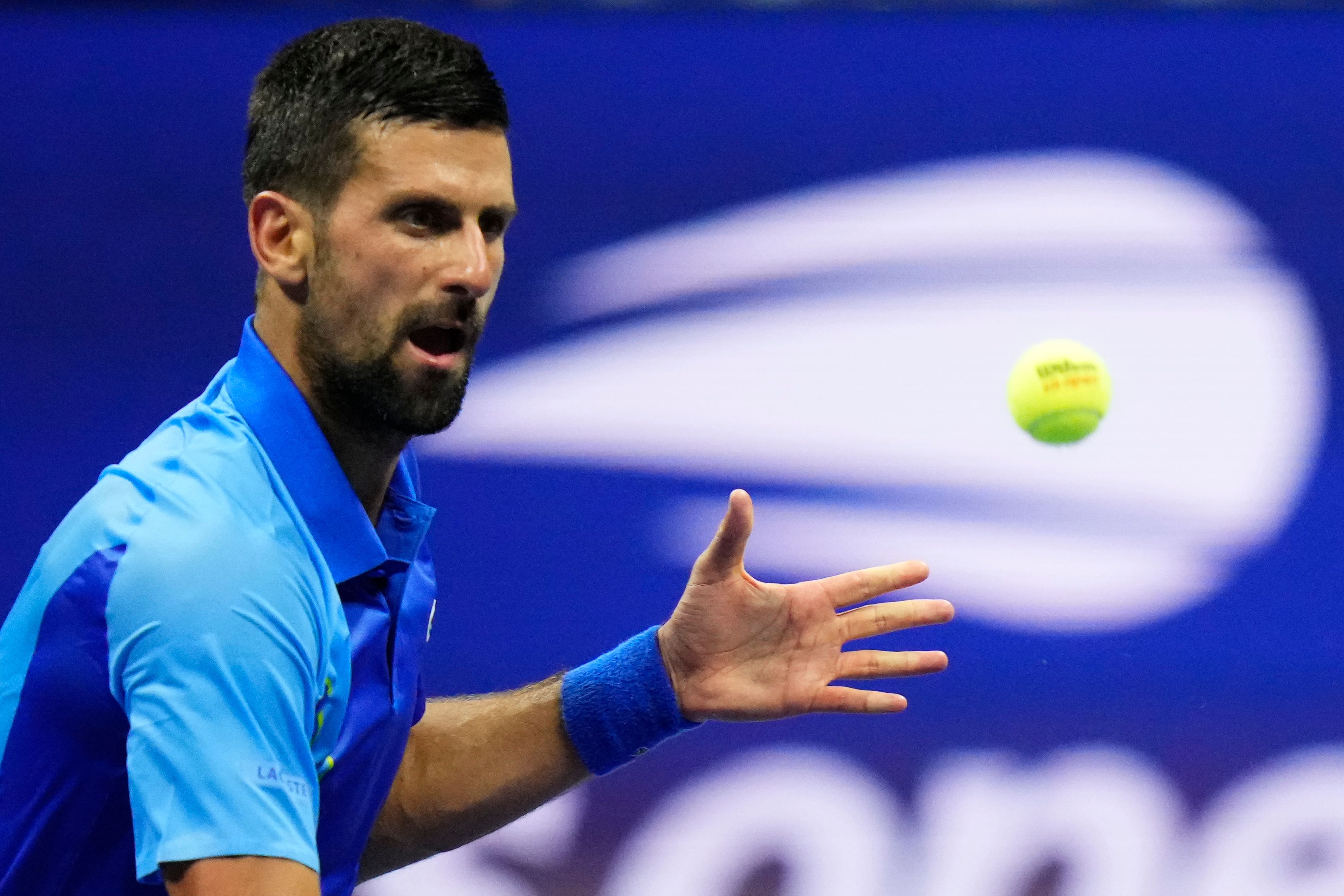 Novak Djokovic beat Alexandre Muller on his return to the US Open (Frank Franklin II/AP)