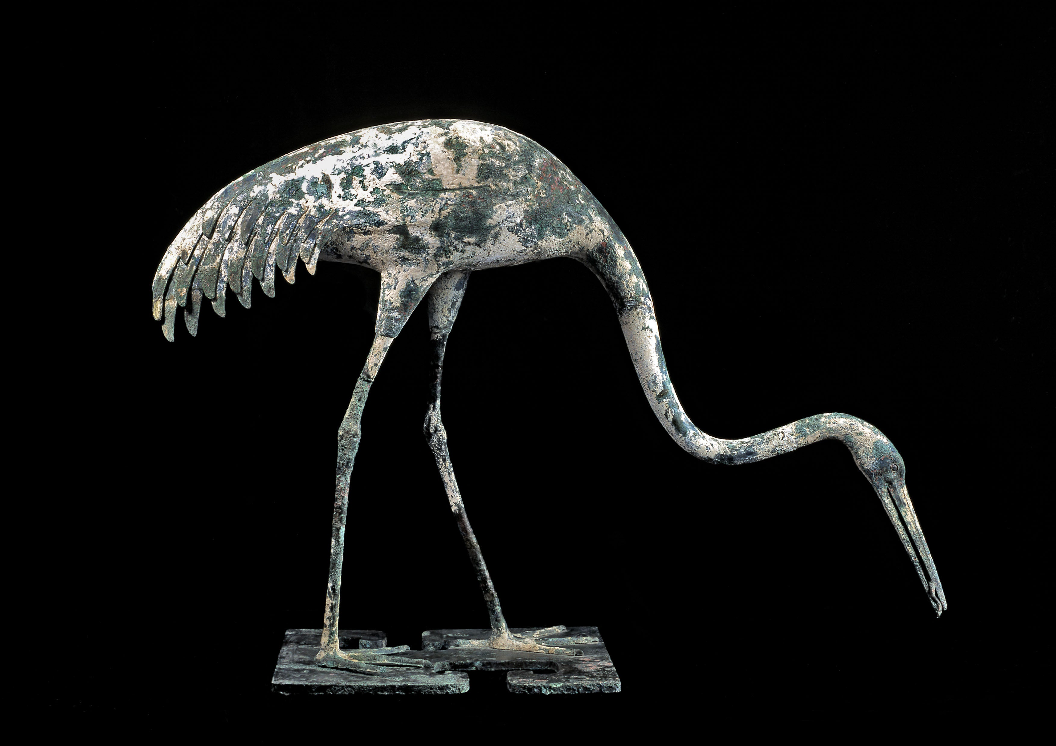 Bronze crane, Qin dynasty (221 206 BC)