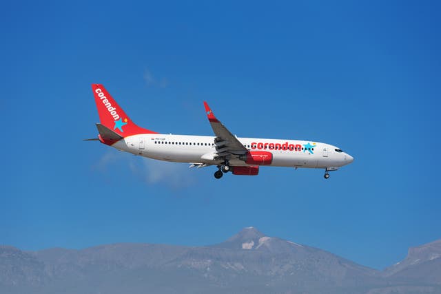 <p>A Corendon Airlines  Boeing 737-800 plane</p>
