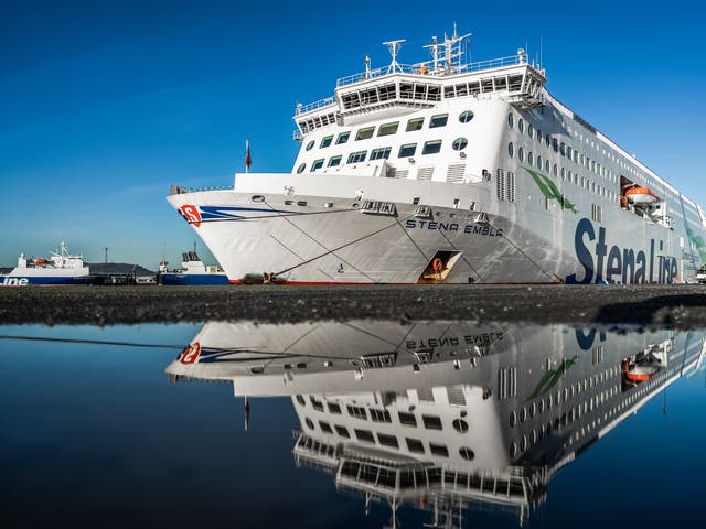 <p>The Stena Line Embla makes the crossing between Liverpool and Belfast</p>