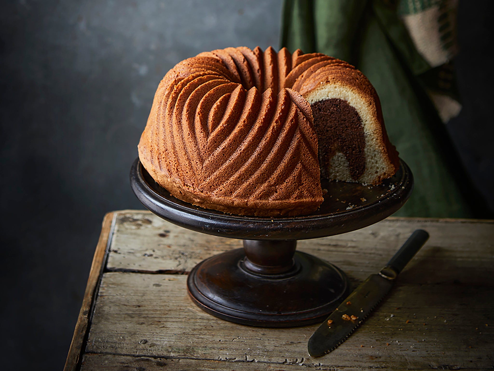 Cheesecake Swirled Chocolate Cake - Mindee's Cooking Obsession