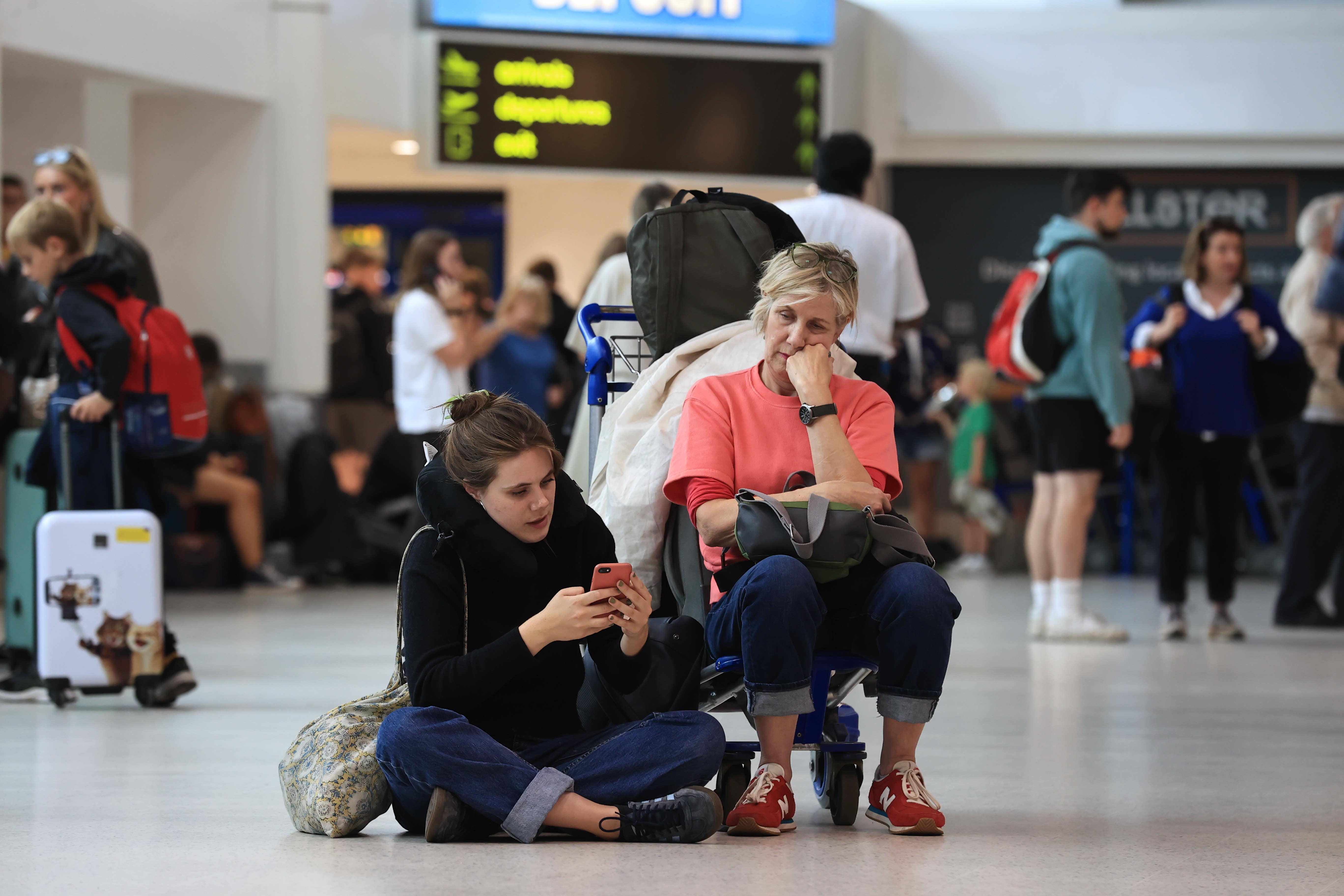 Passengers have been hit by a string of delayed and cancelled flights (Liam McBurney/PA)