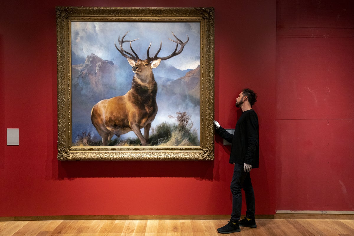 monarch-of-the-glen-painting-moved-to-new-spot-in-gallery-ahead-of
