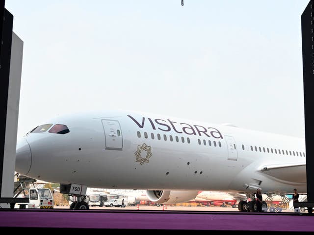 <p>File. Vistara airlines Boeing 787-9 aircraft</p>