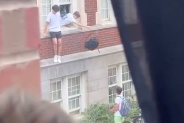 <p>UNC Chapel Hill students jump from windows during a campus shooting in which one member of faculty was killed</p>