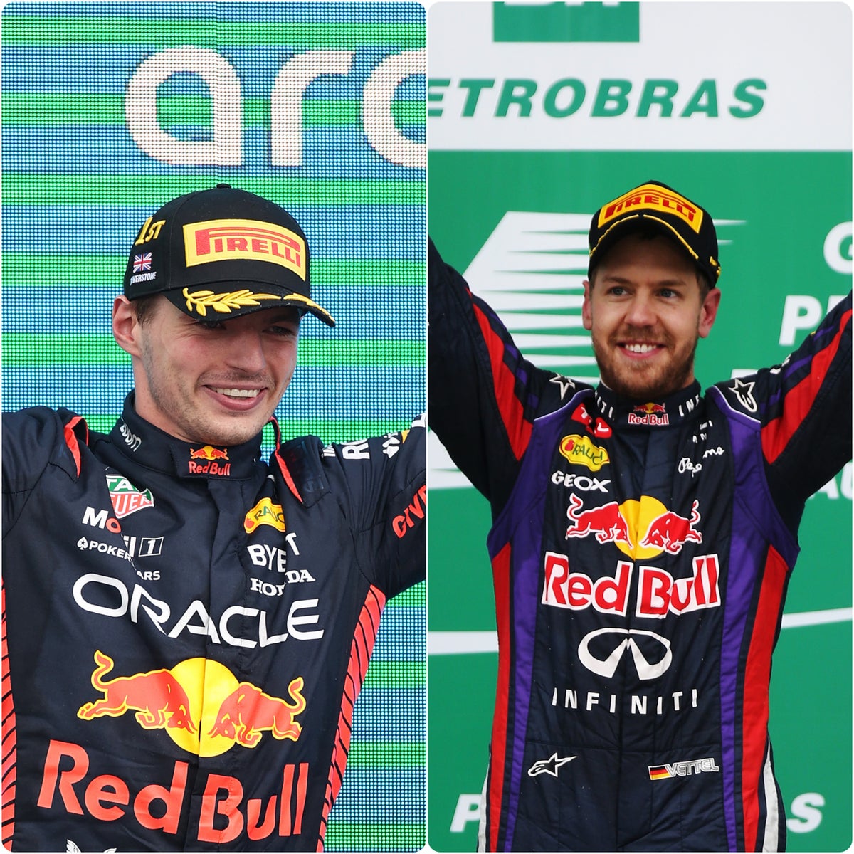 How does Max Verstappen’s win-streak compare to fellow record-holder Sebastian Vettel’s?