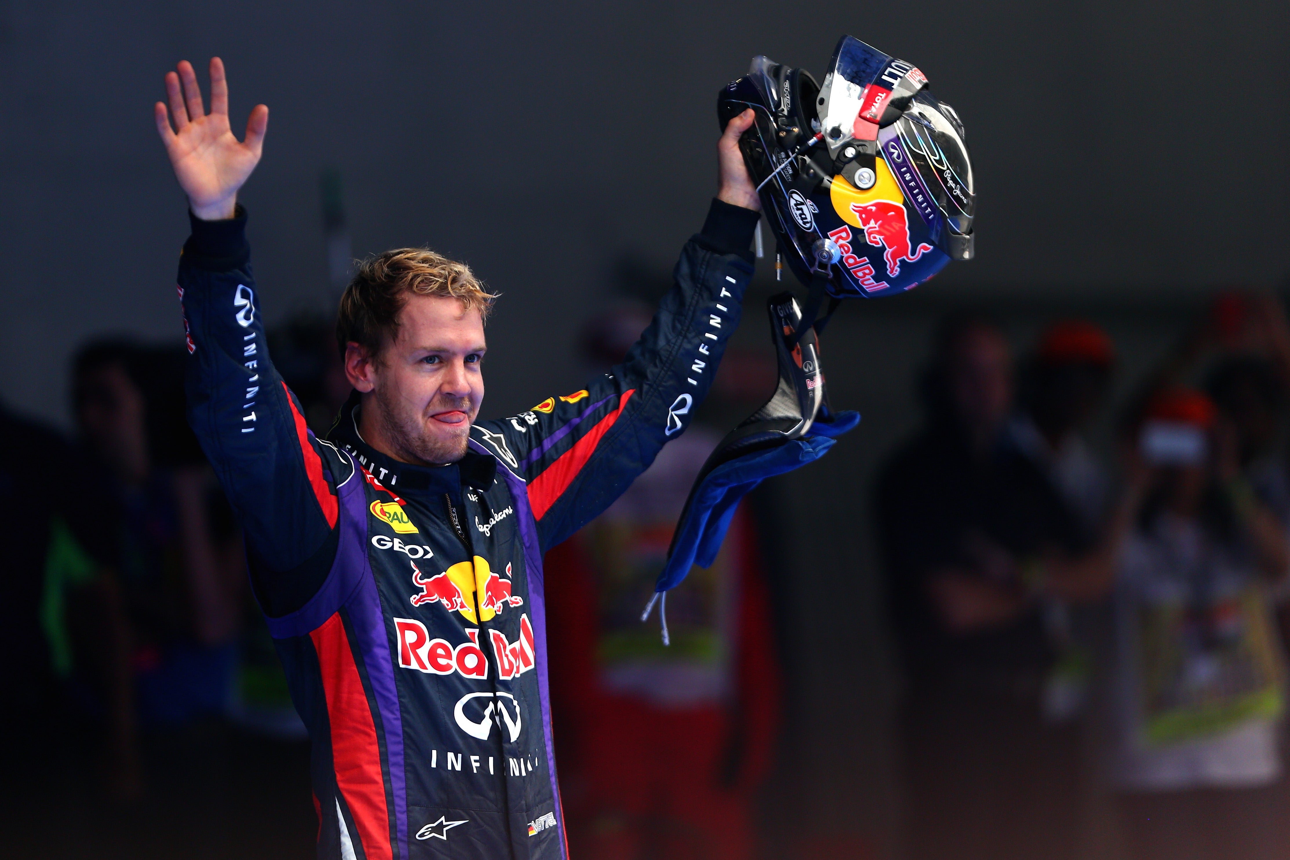 Vettel secured his fourth world title in India in 2013