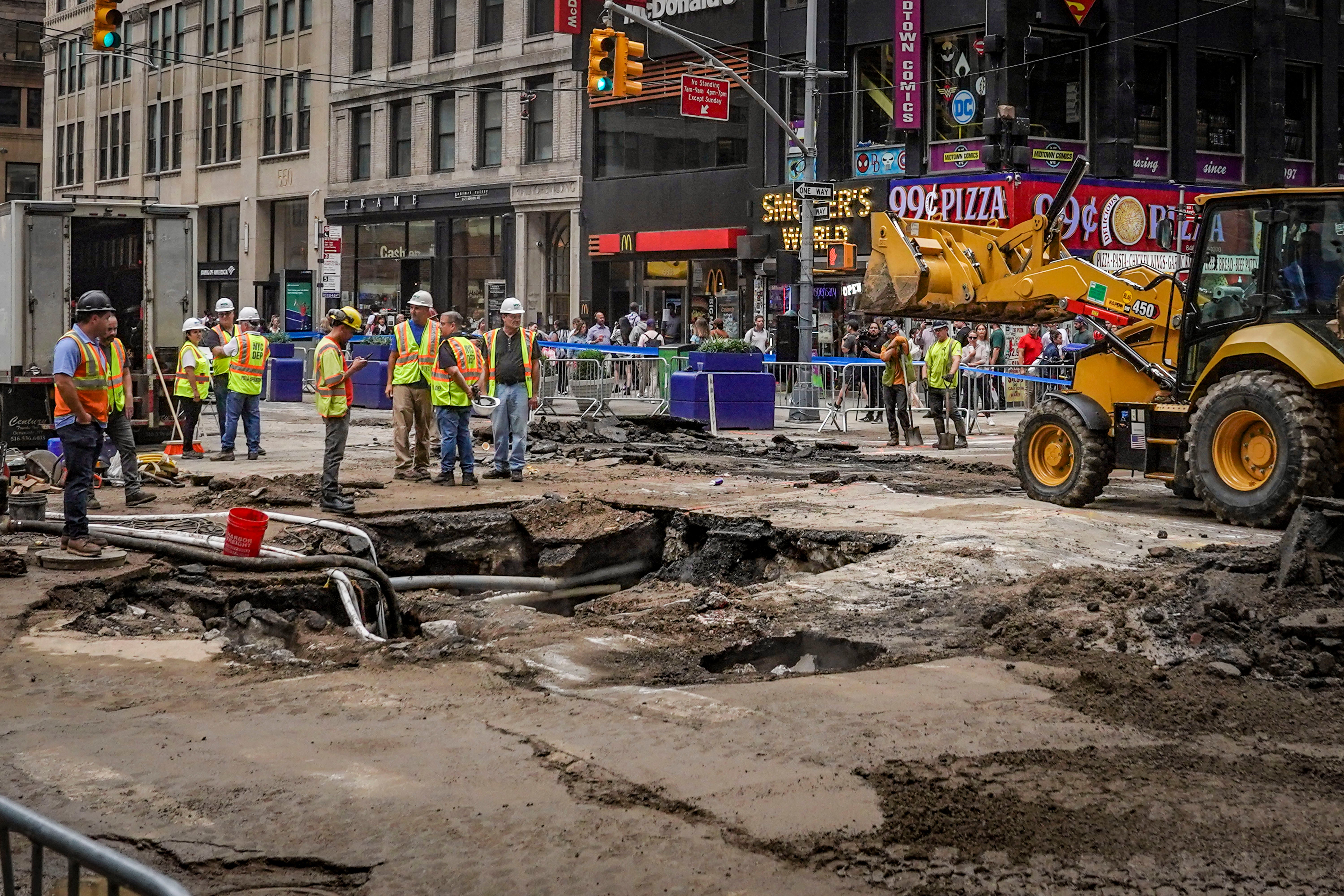 Water Main Break-Times Square