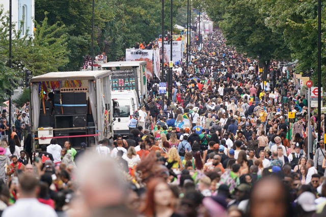 <p>Notting Hill Carnival 2023 (Yui Mok/PA)</p>