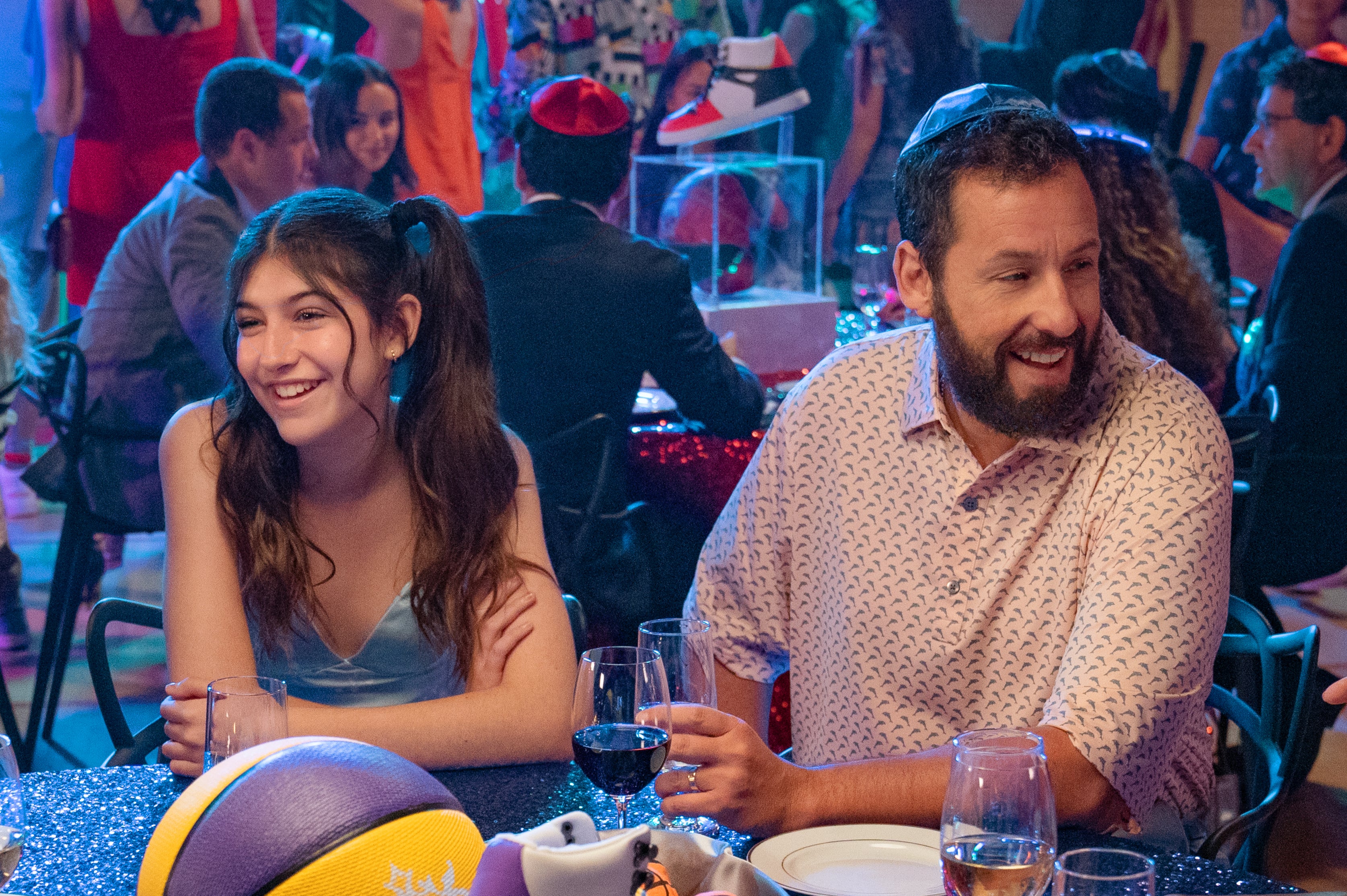 Father and daughter: Sunny and Adam Sandler in ‘You Are So Not Invited To My Bat Mitzvah’