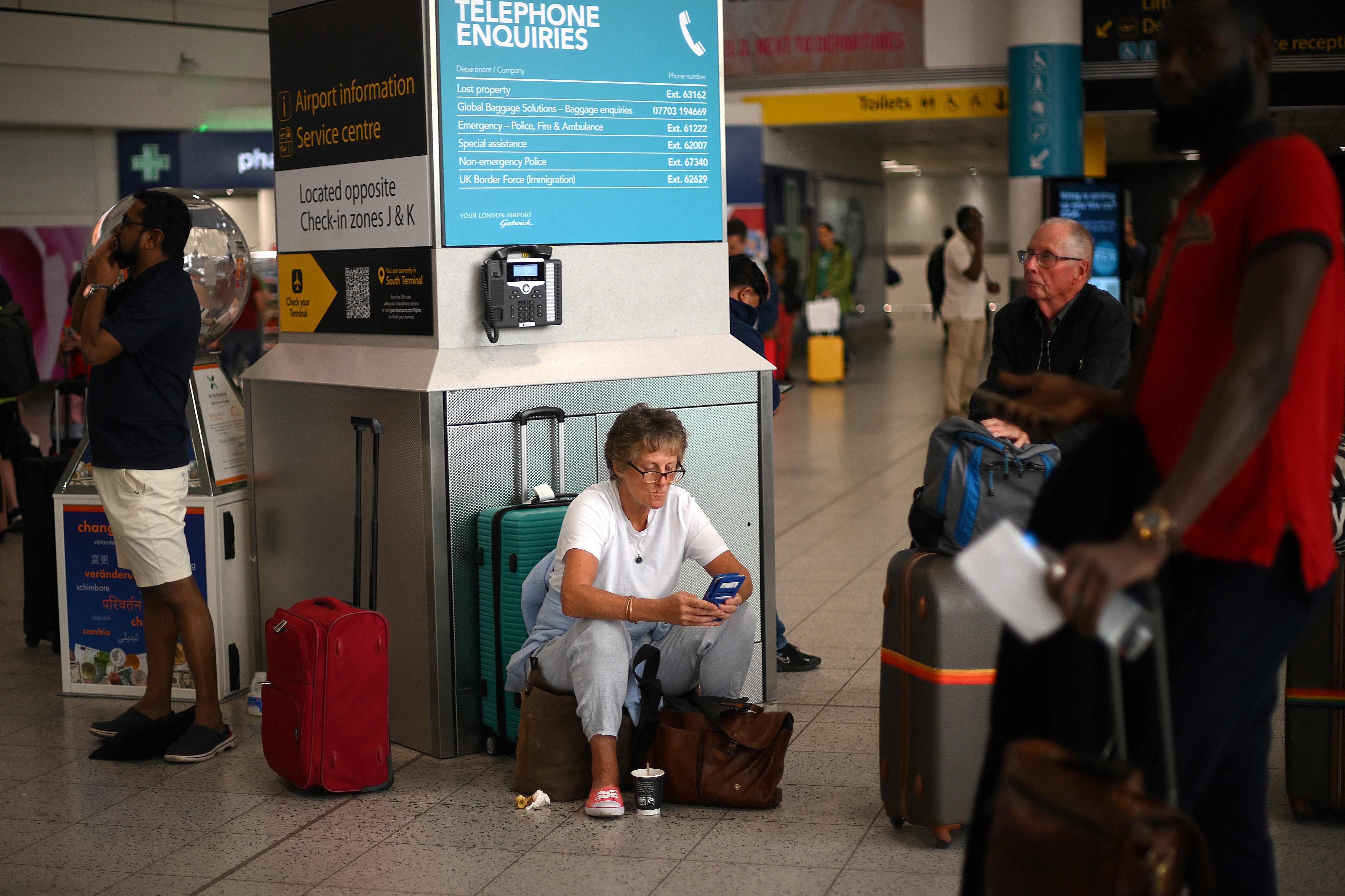 <p>Delays and cancellations at Gatwick on Tuesday </p>