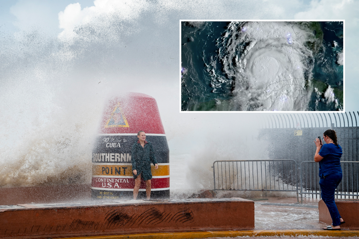 Adalia Hurricane Tracker: Burza uderza w Florydę, ponieważ synoptycy ostrzegają przed „zagrażającą życiu” falą sztormową.