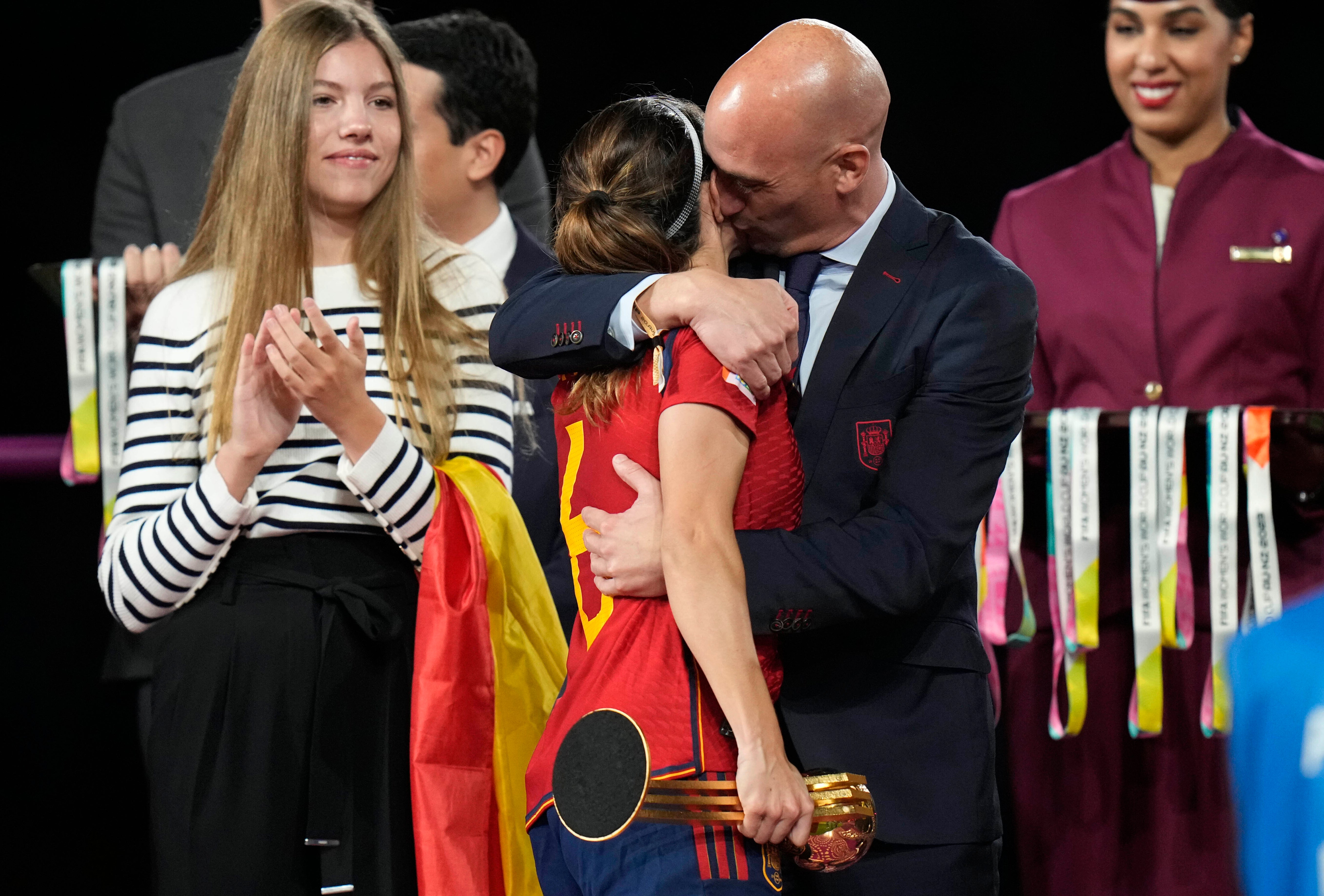 Spanish football official Luis Rubiales kissed World Cup winner Jennifer Hermoso without her consent