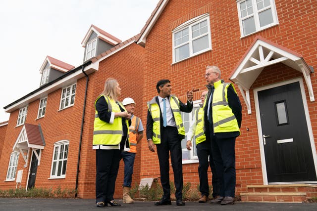 Housebuilders on London’s FTSE 100 and FTSE 250 gained more than ?870 million in value on Tuesday after the Government moved to relax environment rules (Joe Giddens/PA)