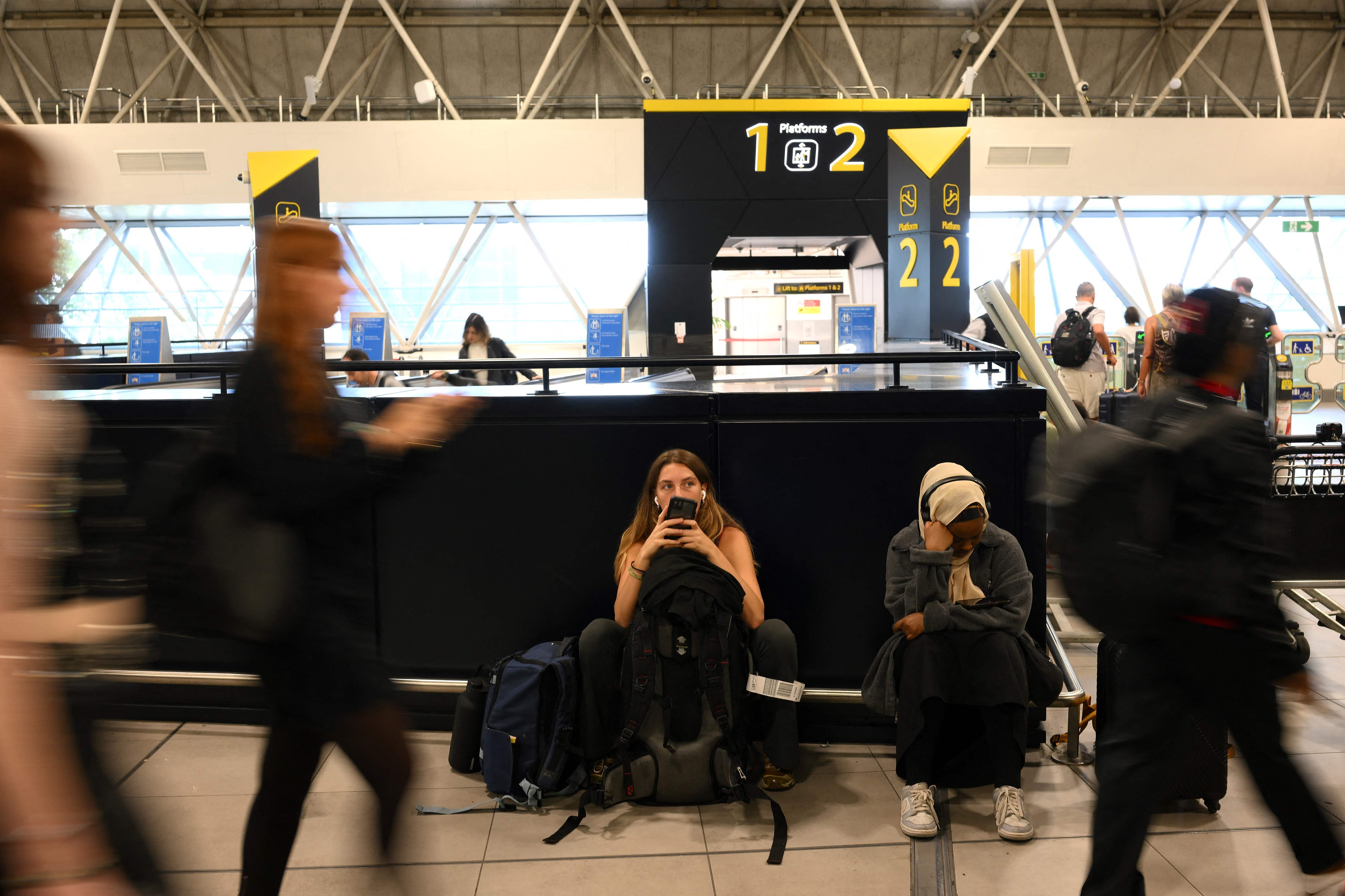 It was a waiting game for many passengers at British airports