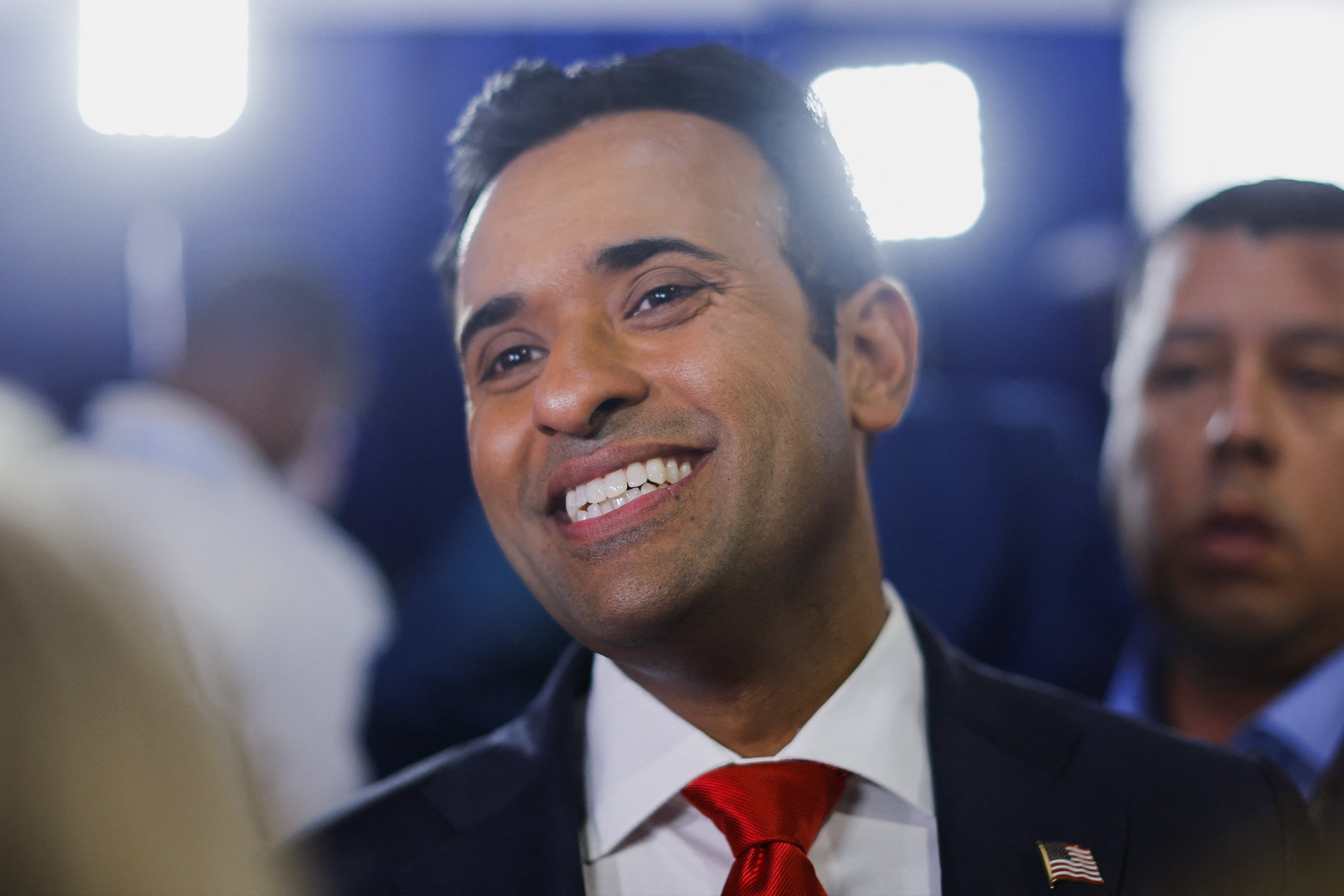 <p>Vivek Ramaswamy was attacked from all sides during the first Republican debate Milwaukee</p>