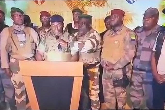 <p>Gabonese soldiers announce they have taken power </p>