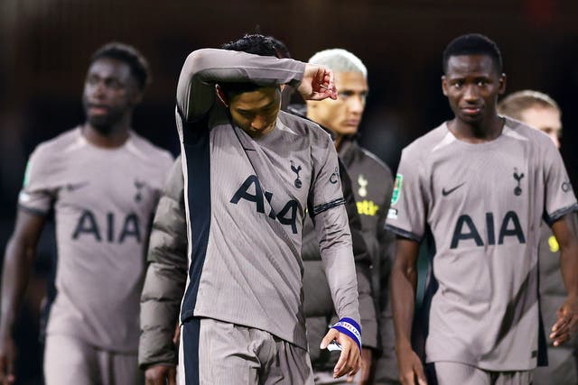 <p>Tottenham crashed out of the Carabao Cup on penalties </p>