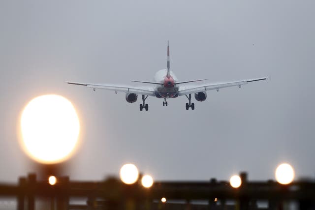 Gatwick Airport has seen half-year profits jump by nearly two-thirds as travel demand surged, but said air traffic remains below pre-pandemic levels due to ‘challenging’ restrictions across Europe (Gareth Fuller/PA)