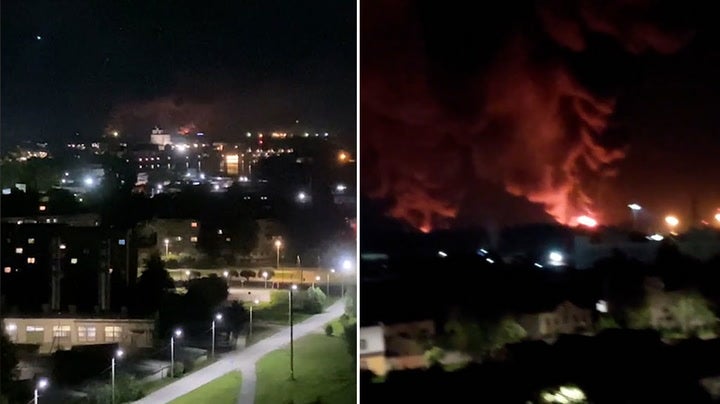 <p>Ukraine drone strikes destroy Russian military jets in Pskov Airfield attack.</p>