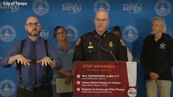 <p>Tampa Police Chief Lee Bercaw.</p>