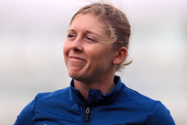 Heather Knight has welcomed the decision to pay her England players the same match fees as the men’s team (Bradley Collyer/PA)