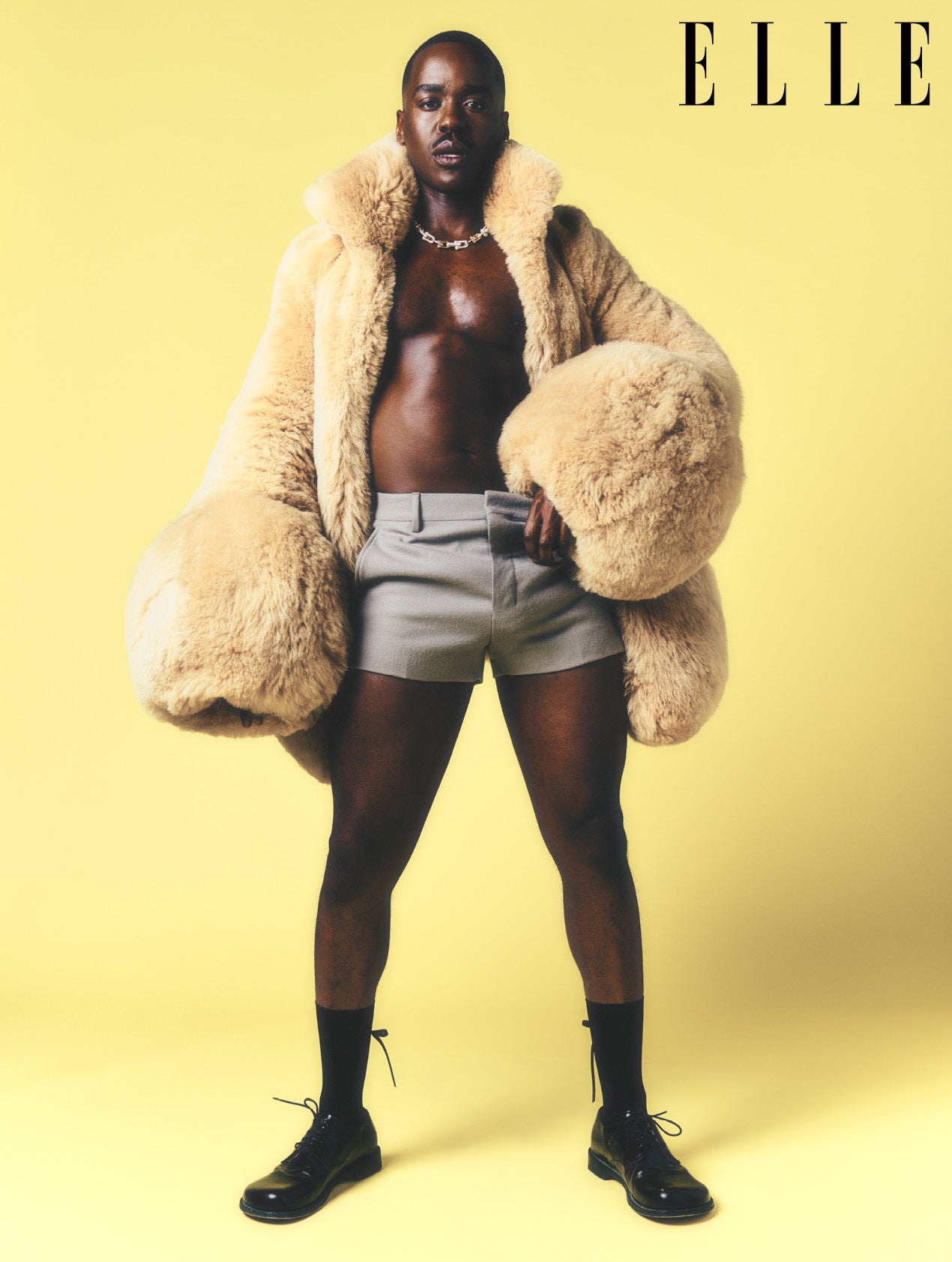 Ncuti Gatwa poses for ELLE UK as he is named Modern Pioneer in the magazine’s 2023 Style Awards